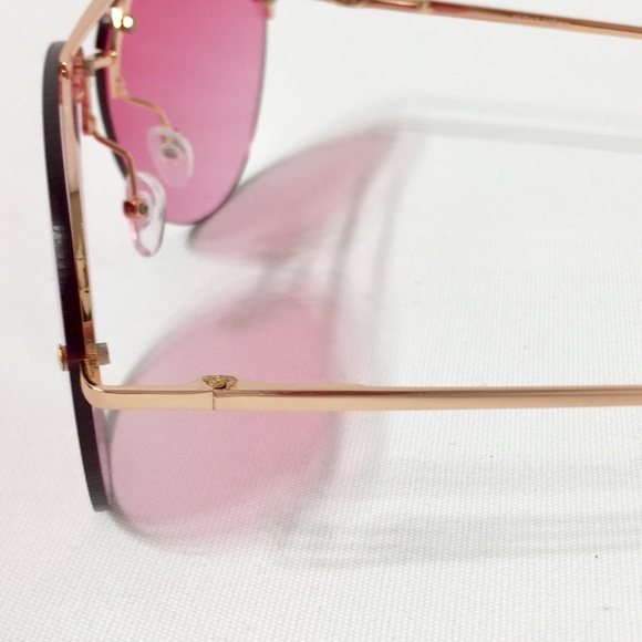 Pink Aviator sunglasses.  NWOT - Picture 4 of 6